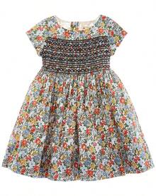 BONPOINT Smocked Dress - trắng - Xem 1