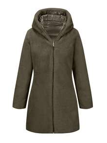 Abrigo clásico con bolsillos con cremallera para mujeres Risissida, ideal para viajes con estilo en otoño