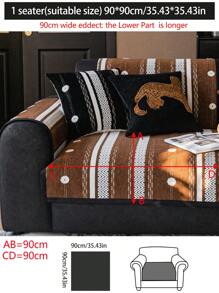 1pc All-Season Sofa Pad Slipcover, Modern Minimalist Non-Slip Sofa Cushion Cover, Dust-Proof And Washable, Soft And Fade-Resistant Couch Blanket, Pet-Friendly, Suitable For Bedroom, Office, Living Room, L-Shaped Sofa, And 1/2/3/4-Seat Sofa