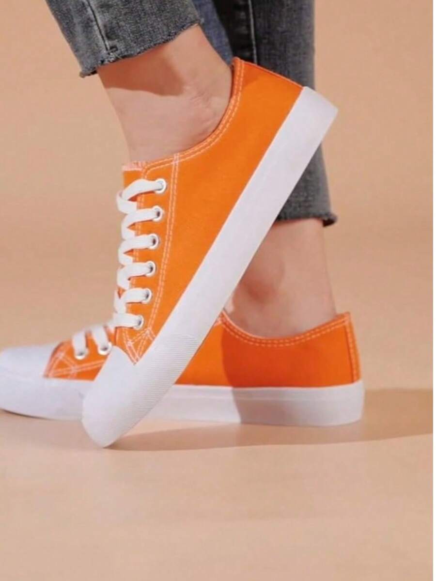 Men Sneakers - Orange - View 1