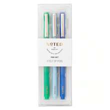 Noted By Sports Court Felt Tip Multi Color Pens 3pk , Back To School Gifts - 1 - View 1