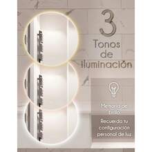Espejo Inteligente de Baño Circular con Luz LED| Control Táctil, Montaje en Pared, Diseño Moderno y Elegante - 1 - Ver 2