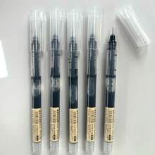 Gel Pen, Extra Fine 0.5mm Financial Gel Pen Black Blue Red Ink Pen Refill Stick Straight Ink Pen Straight Liquid Pen, Pen Case Set Suitable For School Office Exam Supplies Stationery, Back To School Season, School Supplies. - one-size - View 16