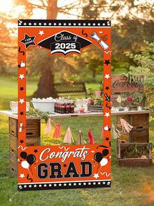 Sfondo per tenda tagliato al laser per laurea, decorazioni per festa di laurea GRAD, accessori per photobooth, decorazioni per compleanno, arazzo per decorazione della stanza, bandiera per decorazioni per feste - Multicolore - Visualizzare 4