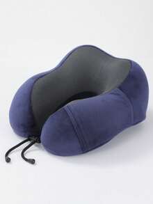 1pc Travel Pillow, Particle Hooded U-Shaped Pillow, Multifunctional Neck Pillow, Airplane Nap Hooded Neck Pillow Travel Essentials Travel Accessories Vacation Summer Holiday Back To School Travel Pillow Neck Bag For School School Accessories School Stuff - Multicolor - View 6