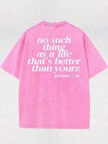 There Is No Such Thing. This T-Shirt Is Better Than Your Men's Washable Cotton T-Shirt. It Is All Cotton, Casual And Sports Style, Fashionable And Street Style, Suitable For Travel And Sports. - 玫粉色 - 查看 2