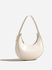 2025春夏新款女士单肩包时尚腋下包简约新月斜挎包别致马鞍包斜挎包 - 彩色 - 查看 11