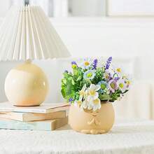 Maceta creativa y linda con cara sonriente para decoración de plantas en el hogar, oficina o balcón