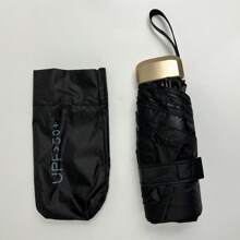 1 Pc Compact Folding Umbrella, Travel Umbrella, Lightweight Portable Umbrella, Fashionable Mini Sun Umbrella For Men, Women's UV Protection Waterproof Pocket Travel Umbrella, Gift For Her