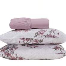 3 Piece Percale 100% Cotton Bed Sheet Set - PR05 - View 2