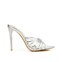 So Me Cecily-S Pointy Toe Women's High Heel   Random Print    Sexy  Glamorous  Funky    PU Leather    Heels  Beach  Holiday  Wedding  Party    Spring / Summer - 銀色 - 查看 1