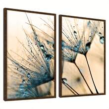Kit 2 Decorative Frames Abstract Soft Modern Bedroom Living Room Glass Frame Bedroom Living Room 40x60 - Rỉ Nâu - Xem 3