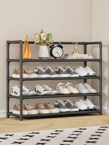 1pc 3-7 Tier Simple Shoe Rack, Dust-Proof Shoe Cabinet For Entryway, Dorm, Indoor, Balcony, Storage Organizer - Multicolor - View 7