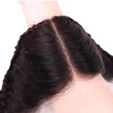 12 cali 13x4 koronka czołowa z warkoczami Remy brazylijskie włosy ludzkie koronka czołowa na peruki z pałąkiem na głowę klipsy koronka czołowa żelowe rozszerzenie turbanu peruka