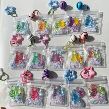 3 قطع سلاسل ترهيط سلحفاة صغيرة تضيء في الظلام، ألوان وأنماط عشوائية، قلادة حقيبة جميلة، تذكارات حفلة، هدية لعشاق السلاحف