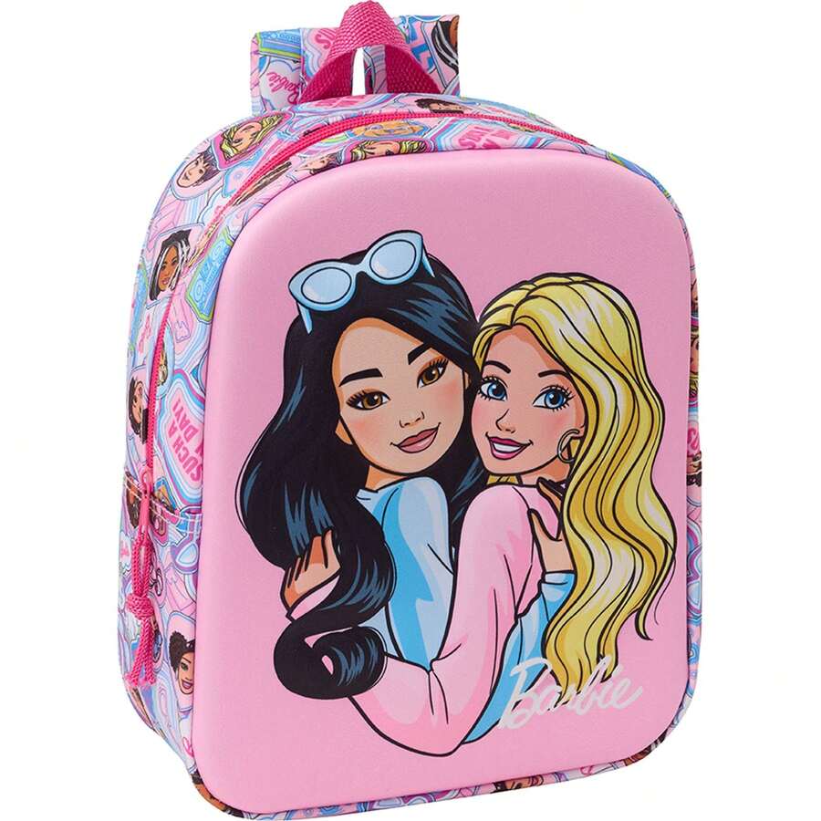 Mattel حقيبة ظهر باربي ثلاثية الأبعاد للأطفال - حقيبة ظهر لمرحلة ما قبل المدرسة مع راحة للأولاد والبنات - حقيبة ظهر للحضانة بتصميم ممتع وأصلي، مريحة وآمنة⚫ شحن مجاني ✅ التوصيل خلال 24/48 ساعة إلى إسبانيا (شبه الجزيرة) - متعدد الألوان - مشاهدة 1