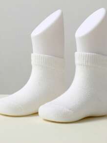 1/5/10/20 Paar Baby Einfarbige Socken, kurze & halbe Wadensocken, Jungen & Mädchen, koreanischer Stil, geeignet für Zuhause, alle Jahreszeiten