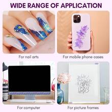 Makartt 3D Nail Foil Glue, 2Pcs 8ml Nails Transfer Gel Adhesive Linear,, Ripple Designs, LED Lamp Required - 2 chai 3D 8ml - Xem 8