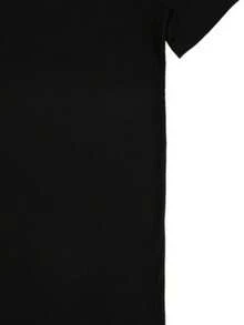 [John Lennon Imagine Tribute Tees] Black 100% Cotton T - Shirts For Women With "IMAGINE" And John Lennon - Inspired Abstract Portrait, Unisex Short - Sleeved For A Nostalgic And Peaceful Look - 黑色 - 查看 3