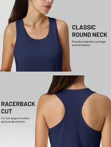 Cavva 女式 UPF80+ 防晒工字背心，吸湿排汗，轻盈透气，修身塑形，增强肌肉，徒步跑步，休闲户外