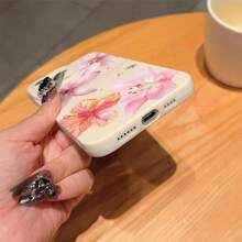 Floral Pattern Phone Case, Anti-Drop Cellphone Protective Case, Shockproof Mobile Phone Accessories Compatible With IPhone Series