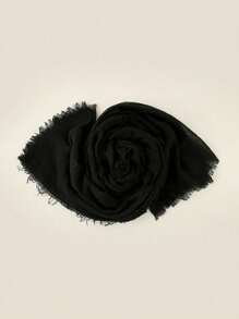 1pc Solid Color Soft Bubble Scarf Shawl Hijab