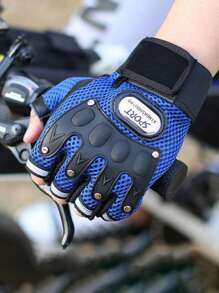 1 Pair/2 Pairs Motorcycle Breathable Half Palm Cycling Protective Gloves The Perfect Gift For Your Friends And Family. Let's Ride Together This Summer! Motorcycle Protective Gloves Motorcycle Equipment Motorcycle Accessories