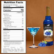 Syruvia Blue Raspberry Syrup 25.40 Ounces Blue Raspberry Flavoring Syrup - 25.4 Fl Oz - View 2