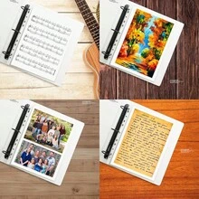 Protectores de Hojas (Pack de 50), Fundas de Hojas, Cubre Hojas, Tamaño Carta A4 Para Carpeta/cubre Hojas, ideal para la oficina, escuela, papeleria, regalo - 50 Piezas - Ver 4