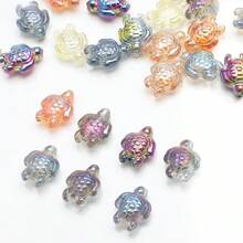 20颗14*18毫米海龟造型玻璃珠，适用于DIY首饰制作，可用于项链、手链、耳环、手机挂饰、钥匙扣、窗帘等。 - 14*18mm海龜 - 查看 13
