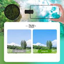 Universal Phone Camera Lens Polarizer Filter Suitable For Mobile Phone Lenses Reduce Reflections Enhance Colors And Improve Shooting Quality Compatible With Iphone Android Phone For Summer Vacation, Travel, Creative Photography, Social Media Content, Vlogging Phone Accessories - Black - View 7