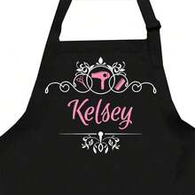 Personalized Custom Hair Stylist Black Apron Hairdresser Beauty Salon Cosmetologist Cosmetology School Barber Gift Custom,Unique,Personalized Ideal Gifts For Him Her,Boyfriend,Girlfriend,Dad,Mom,Family,Friends For Anniversaries,For Valentine's Day,For Mother's Day,For Birthdays,For Children's Day,For Father's Day,For Graduation,For Weddings,For Christmas,For Housewarming - Multicolor - View 2