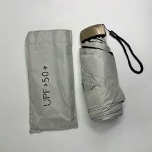 1 Pc Compact Folding Umbrella, Travel Umbrella, Lightweight Portable Umbrella, Fashionable Mini Sun Umbrella For Men, Women's UV Protection Waterproof Pocket Travel Umbrella, Gift For Her