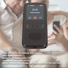 USB recargable dispositivo de traducción de idiomas WiFi, 112 idiomas en tiempo real portátil de traducción de voz con 2,4 pulgadas HD de pantalla táctil de fotos / traducción fuera de línea, la foto de traducción adecuado para el estudio de viajes de negocios estudiante de regalo - Negro - Ver 5