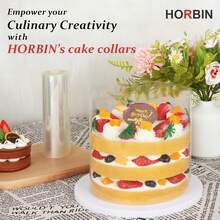 8cm/6cm/10cm/12cm/16cm Reusable Acetate Fiber Cake Collar, Transparent Acetate Fiber Roll, Suitable For Cakes, Chocolate Mousse Cakes, Dessert Rings (10m) - Multicolor - View 4