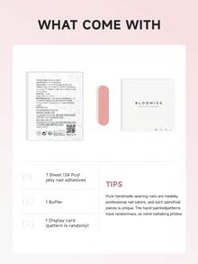 10 Pieces Of Handcrafted Press On Nails Short , Gentle Style,Reusable Fake Nails Nail Supplies Nails