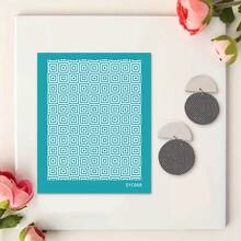 Clay Silk Screen Printing Stencils, Small Flower/Branch/Leaf Pattern, Polymer Screen For Handmade Crafts, Earring Making, Scrapbooking & Stamping - Multicolor - View 35