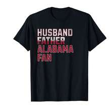 Men's Black Alabama Fan T-Shirt Cotton Comfortable Breathable Casual Short Sleeve Tee For Father's Day Gift Home Wear Outdoor Activities$Vel Gifts For Kids - Black - View 1