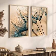 Kit 2 Decorative Frames Abstract Soft Modern Bedroom Living Room Glass Frame Bedroom Living Room 40x60 - Rỉ Nâu - Xem 2