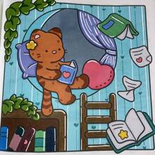 The "Little Friends" Coloring Book For Adults, With 24 Pages, Is Designed To Relieve Stress And Help You Relax. It Uses Thick, Safe And Paper. Even When You Use Various Painting Materials On It, The Ink Won't Seep Through.