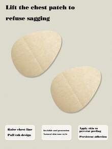 性感诱人的水滴形乳贴，无肩带自粘式隆胸贴，女士内衣和内衣配件 - 米色 - 查看 2