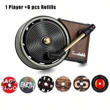 唱片机车载出风口夹式香薰机，6 种香味，优雅香薰设计，车内配件，汽车装饰 - 彩色 - 查看 12