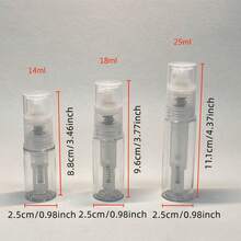 1件塑料按压式定量粉喷雾瓶指甲干粉颜料喷雾包装瓶便携式美发头发控油蓬松粉可补充盒发店粉喷雾容器