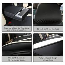 Maipula 5-Seater Car Seat Set, Complete Set Of Front And Rear Seats, PU Leather Car Seat Set, Car Seat Lining, Car Seat Protector Set, Specially Designed For Mercedes Benz Cars, Suitable For Models Including A210, A220, A250, A35, A45, With Corresponding Car Accessories And Fashionable Car Decoration Elements Inside. (001)