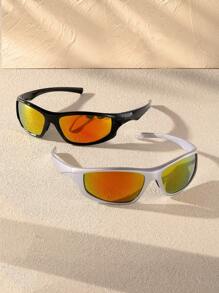 4pcs/3pcs/2pcs/1pc New Fashion Glasses For Outdoor Sports Cycling Eyewear, Unisex For Summer Beach Vacation,Outdoor,Travel