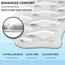 Cojín de gel para asiento de inodoro, cojín elevador acolchado lavable para inodoros y sillas de inodoro, máximo alivio del dolor, confort y soporte, almohadilla adhesiva en forma de rosquilla para personas mayores y discapacitadas, color blanco, redondo - claro - Ver 3