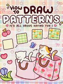 1pc New Cross-Border Product "How To Draw Patterns: A Simple And Fun Guide" Cocoa Themed Coloring Book, Suitable For Adults And Teens, Super Cute And Cozy Patterns, Comfortable Coloring Space (Cozy Space Coloring) - Multicolor - View 11