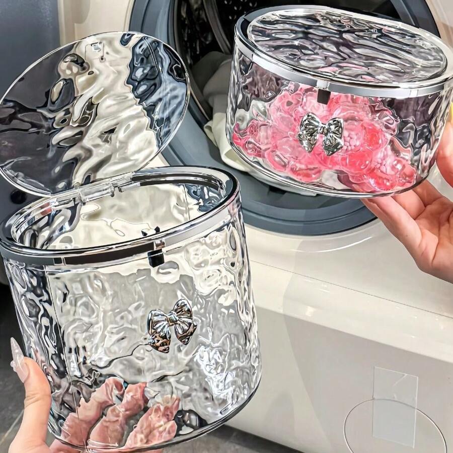 Laundry Pods Container Clear Storage Box For Washing Capsules Dryer Sheets Container Laundry Room Storage Organizer - Multicolor - View 1
