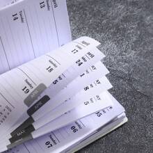 1pc 2026 New A7 Size English Planner Notebook, Mini Portable Pocket Daily Schedule Notebook, 64 Sheets 128 Pages Thin Weekly Calendar Notepad, Includes Annual Calendar, Monthly, Weekly And Daily Plan, PU Leather Cover, 4.17*3.07 Inch, 2026 New Version,School Supplies,Back To School