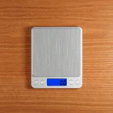 3kg/0.1g High-Precision Smart Mini Kitchen Scale, Stainless Steel Scale Platform, Portable Digital Scale With LCD Display, Suitable For Baking, Food Measurement, Household Cooking, Easy To Clean And Durable, Battery Not Included - Silver - View 4